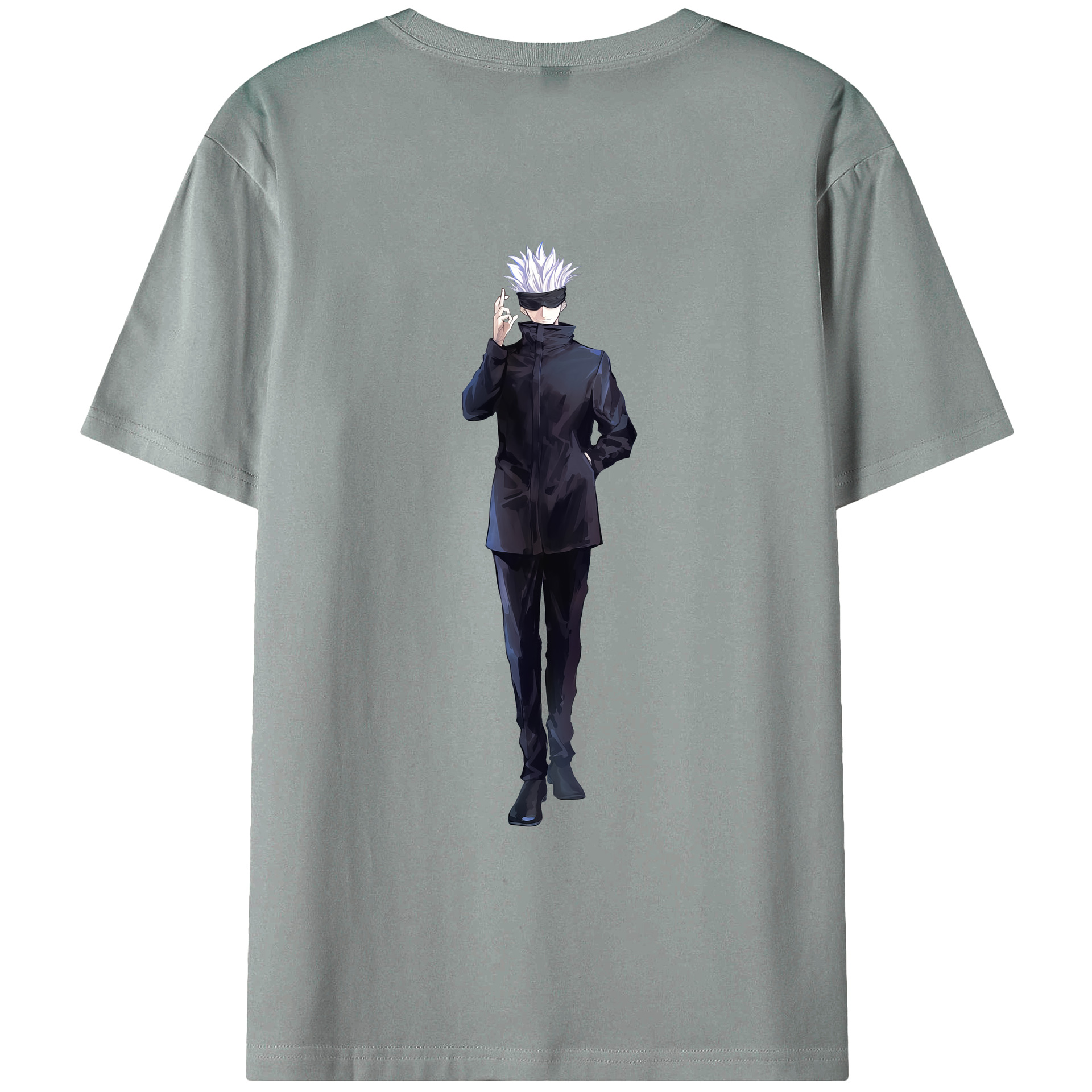 （画像用） 呪術廻戦 Jujutsu Kaisen 綿100％ メンズ半袖Tシャツ（バックプリント） 通気性